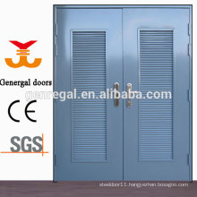 ISO9001 Glavanized Steel door with vent louver